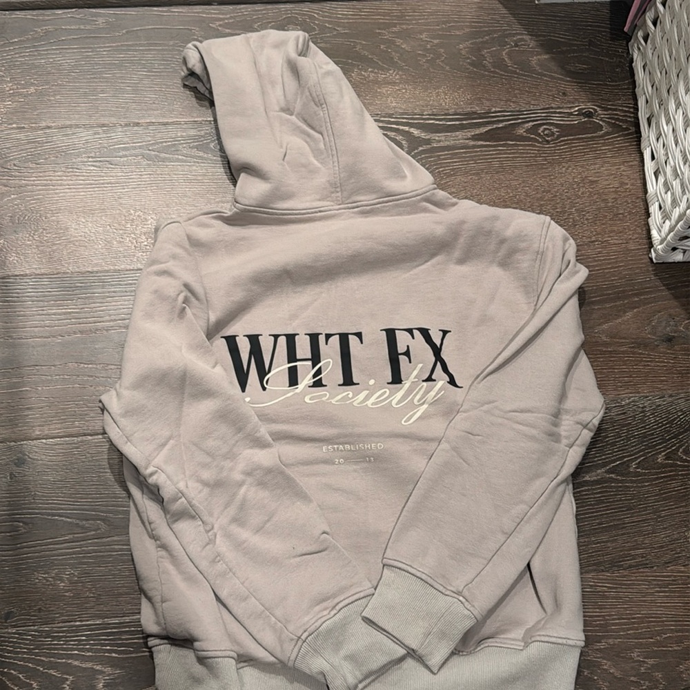White Fox Society Neutral hoodie